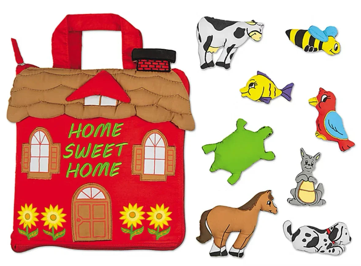 NEW Soft Skill Home Sweet Home Washable Book Red