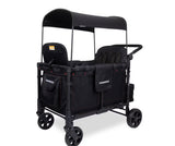 NEW WONDERFOLD W4 Elite Stroller Wagon with Snack Tray - Black