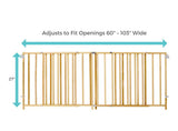 Toddleroo by North States Extra-Wide Swing Wood Gate 60-103''