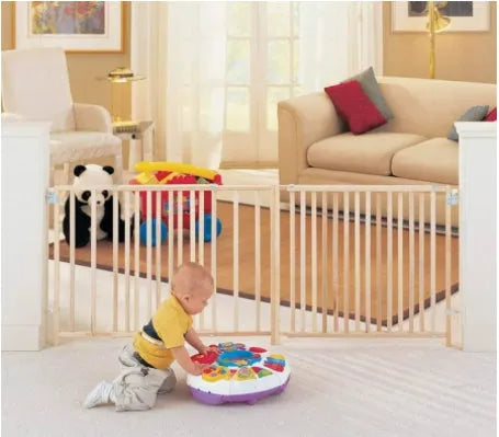 NEW Toddleroo by North States Extra Wide Swing Wooden Gate, Fits 60"- 103"