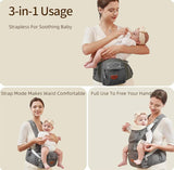 NEW Sunveno 3-in-1 Ergonomic Baby Carrier - Grey