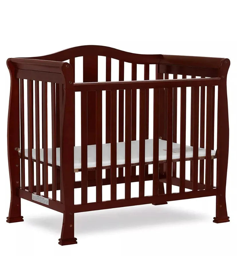 Dream On Me Naples 4-in-1 Convertible Mini Crib in Espresso