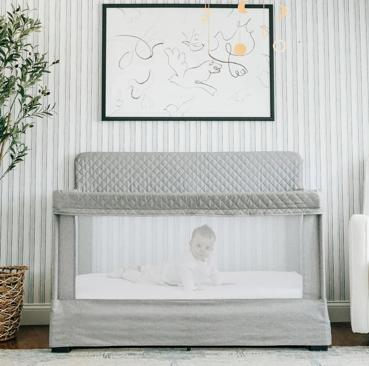 NEW Baby Delight Lunaire Full Size Crib in Grey - Me n Mommy To Be