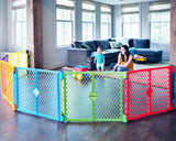 North States Superyard Colorplay 6 Panel Freestanding Gate