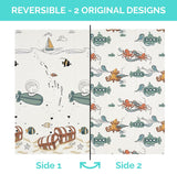 JumpOff JoWaterproof Foam Padded Play Mat - Octopus Treasure 70'' x 59''