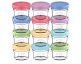 NEW KeaBabies Glass Food Prep Jars 12pk