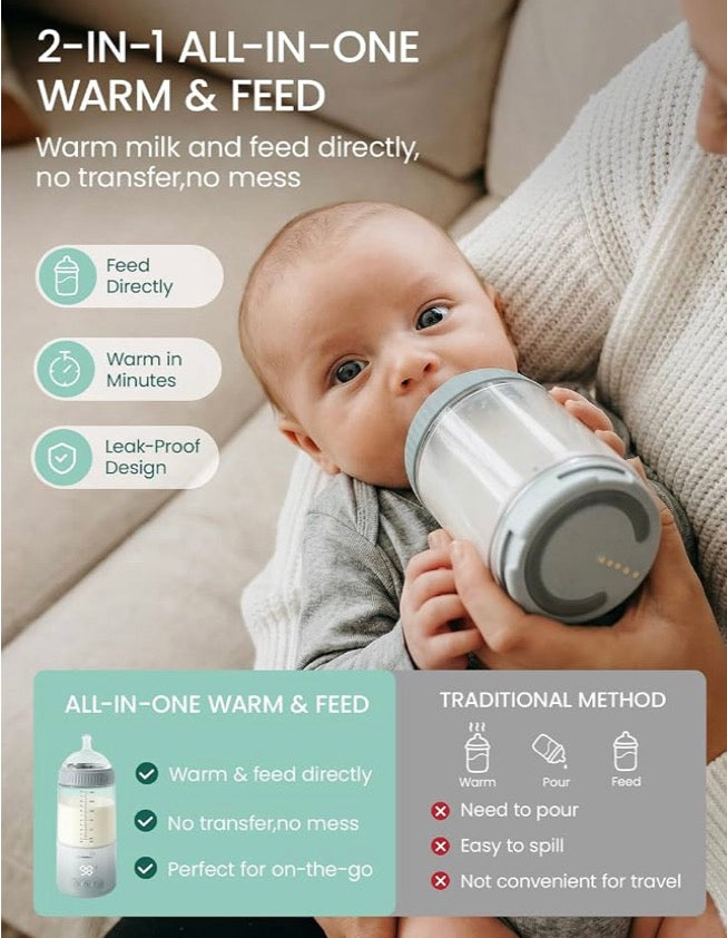NEW Grownsy Detachable All-in-One Portable Bottle Warmer