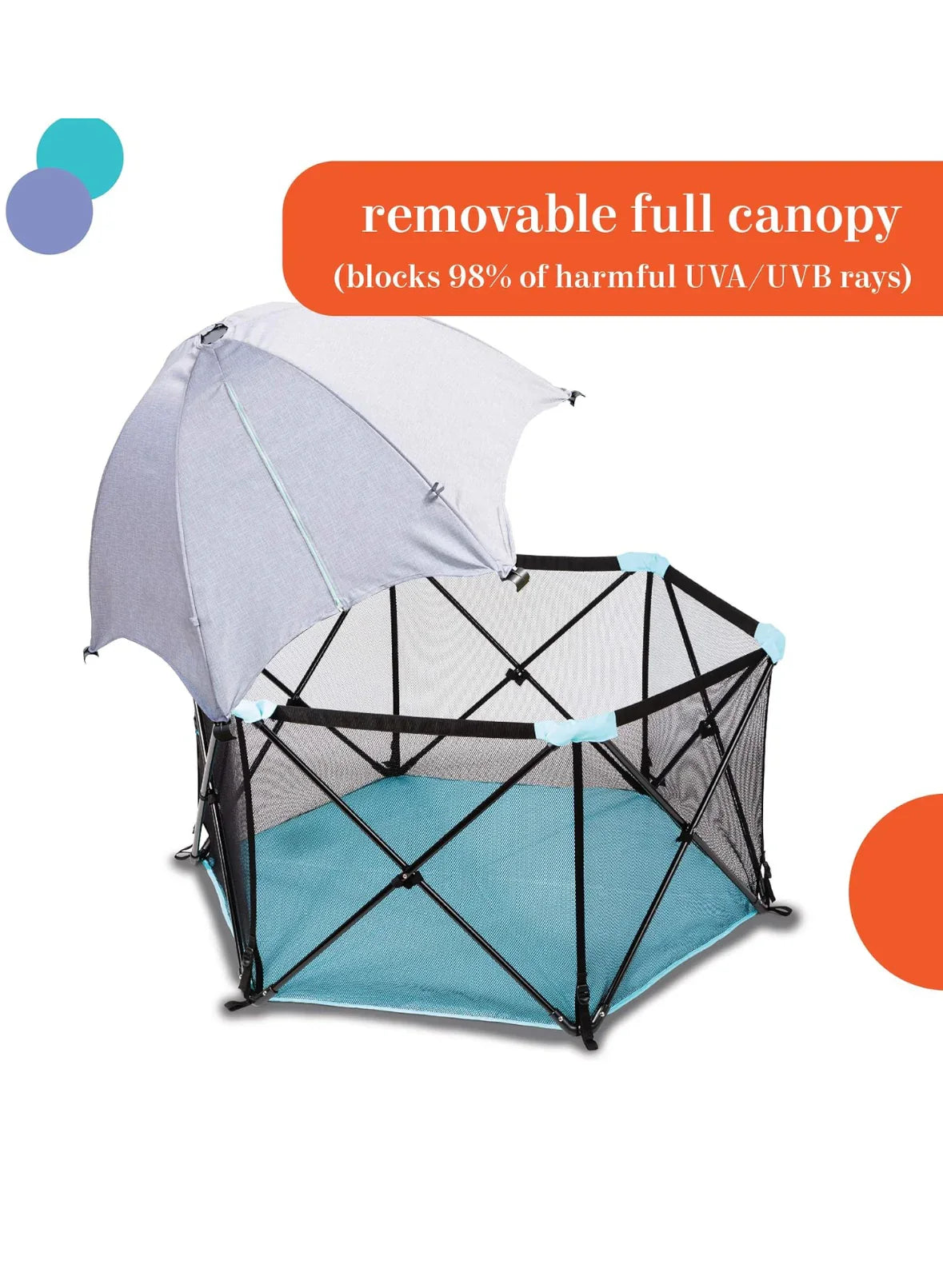 Summer Infant Pop ‘N Play Deluxe Ultimate Playard, Aqua - Me n Mommy To Be
