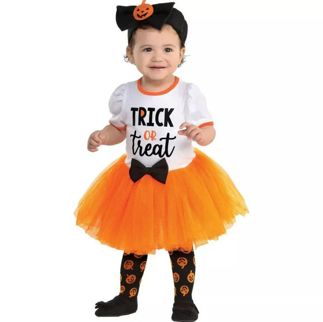 Trick Or Treat Sweetie Costume Set White sz 12-24m - Me n Mommy To Be