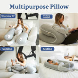 Plufl Hugl Cooling Body Pillow, Grey