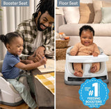 NEW Ingenuity Baby Base 2-in-1 Booster Feeding & Floor Seat - Cashmere