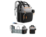 NEW ISMGN Diaper Bag Backpack with Changing Station, Grey