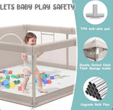 Flying Fish Baby Playpen with Reversible Mat, 47x47in
