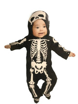 Hyde & EEK Skeleton Hooded Costume Black sz 12-18m
