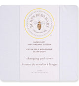 Burt's Bees Baby Essential Organic Cotton Fitted Crib Sheet Solid White/Pink