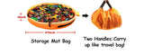 SUMBABO Toy Storage for Lego Play Mat Bag, Orange