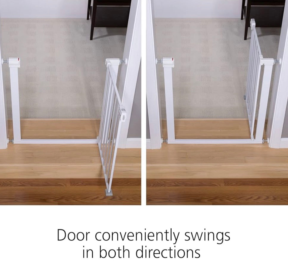 NEW Safety 1st Easy Install Walk Through Gate White 29''-38''
