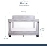 Lunaire Full Size Mesh Crib and Playard in Driftwood Grey