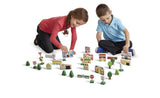 NEW Melissa & Doug Wooden Town Play Set With Storage Tray