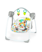 NEW Bright Starts Playful Paradise Portable Compact Baby Swing