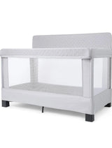 Lunaire Full Size Mesh Crib and Playard in Driftwood Grey