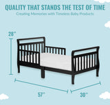 Dream On Me Classic Sleigh Toddler Bed Black