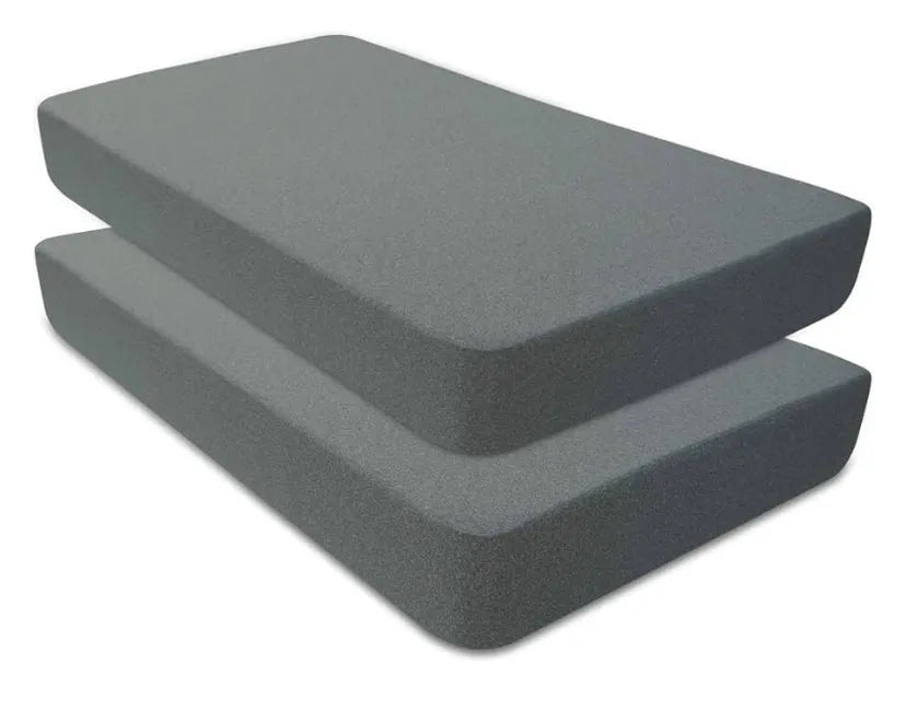 2Pk BlueSnail Waterproof Crib Fitted Sheets, Grey