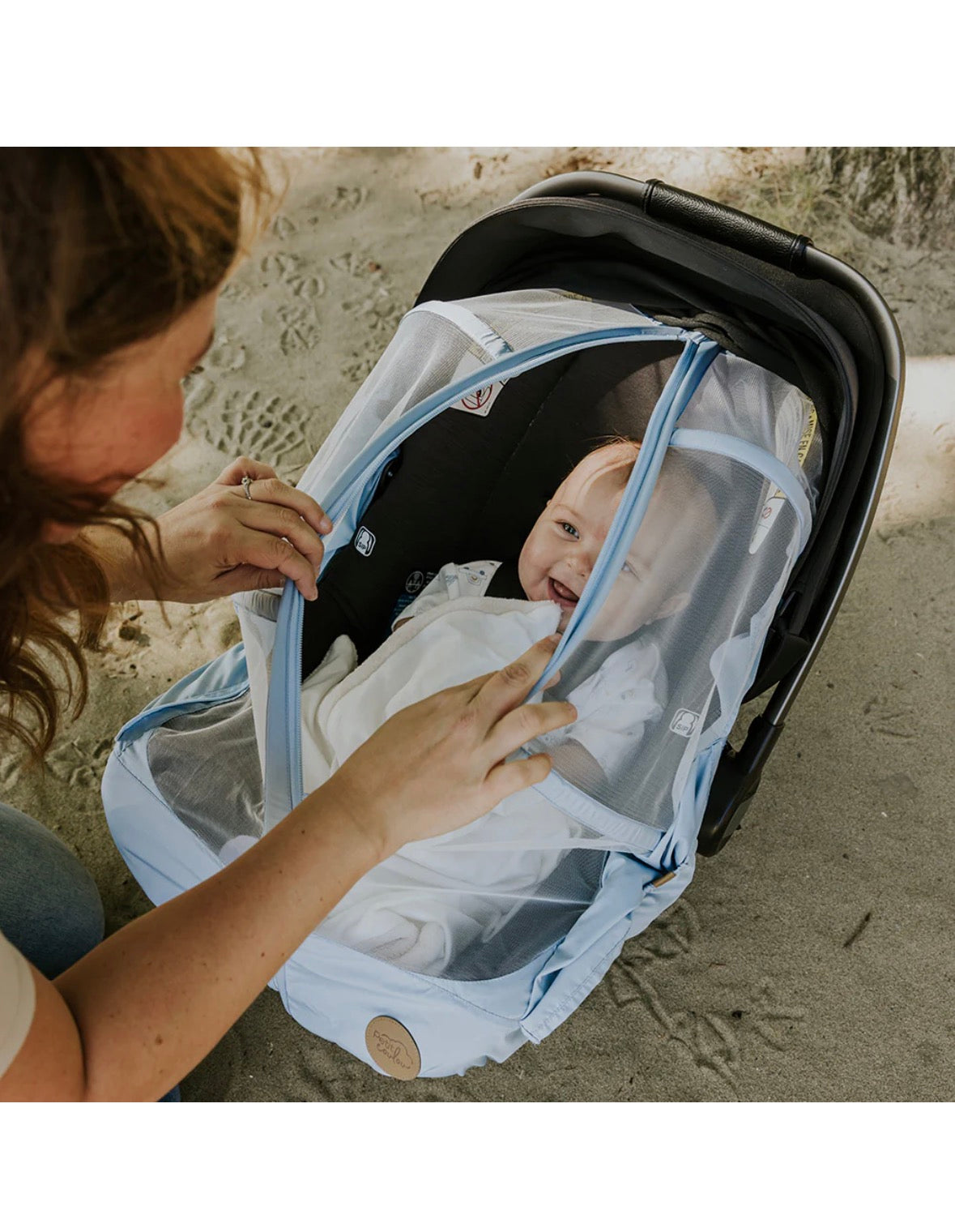 NEW Petit Coulou Summer Car Seat Cover Blue