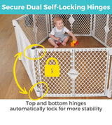 North States Superyard Duo Extra-Wide Gate and Playard