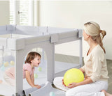 NEW Flying Fish Inc. Baby Playpen, Grey 47x47in