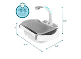 NEW The First Years Rain Shower Baby Spa Tub with Soothing Spray Showerhead
