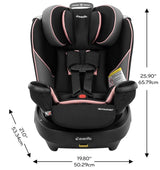 NEW Evenflo Revolve360 Rotating All-in-One Car Seat in Ainsley
