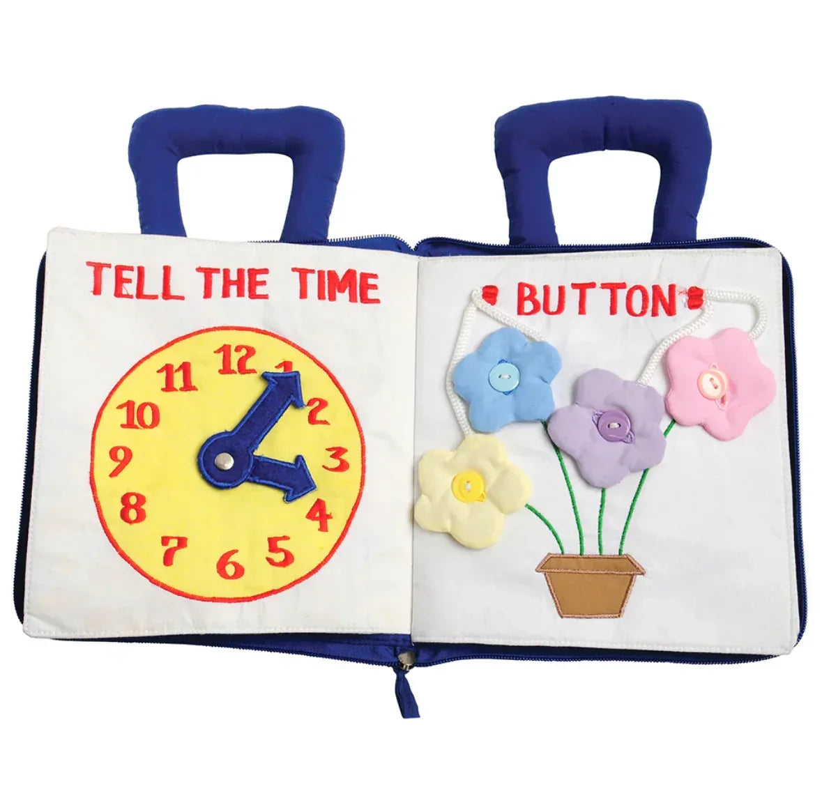NEW Soft Skills My Quiet Book Sensory Activity Cloth Book Blue - Me n Mommy To Be