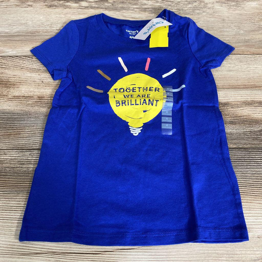 NEW Carter's SS T-Shirt Together We Are Brilliant sz 4T - Me 'n Mommy To Be
