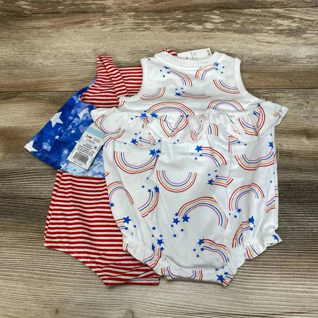 NEW Cat & Jack Baby Rainbow Romper sz 3-6m - Me 'n Mommy To Be