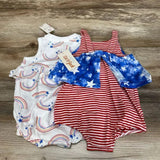NEW Cat & Jack Baby Rainbow Romper sz 3-6m - Me 'n Mommy To Be