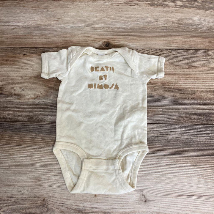 Rabbit Skins Death By Mimosa Bodysuit sz 6M - Me 'n Mommy To Be