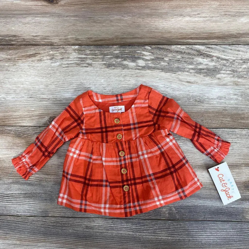 NEW Cat & Jack Plaid Dress w/Bloomers sz NB - Me 'n Mommy To Be