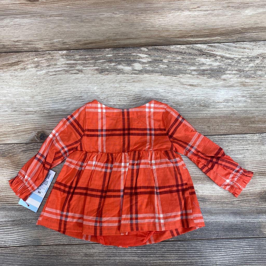 NEW Cat & Jack Plaid Dress w/Bloomers sz NB - Me 'n Mommy To Be