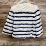 Janie & Jack Juno Valentine Striped Faux Fur Jacket sz 5/6 - Me 'n Mommy To Be