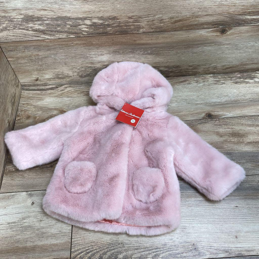 NEW Hanna Andersson Faux Fur Hooded Coat sz 6-12m - Me 'n Mommy To Be