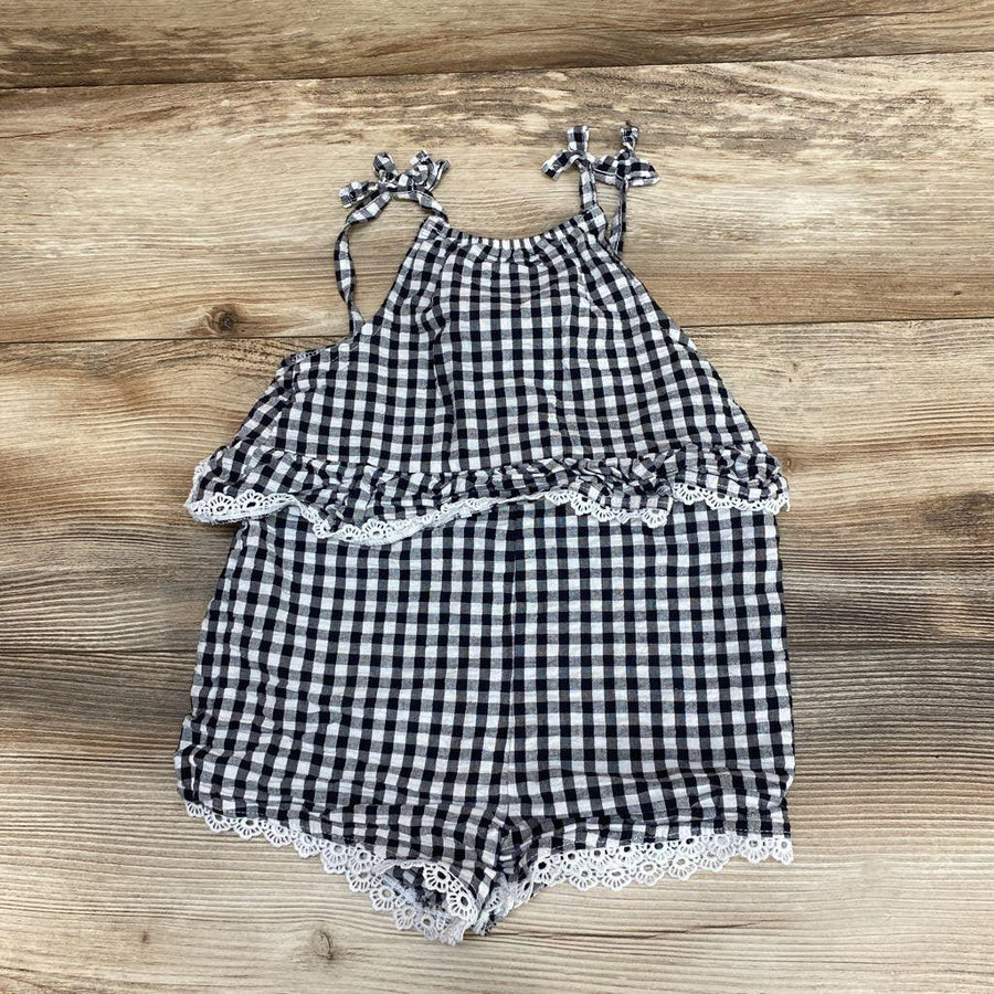 Jessica Simpson Gingham Romper sz 4T - Me 'n Mommy To Be