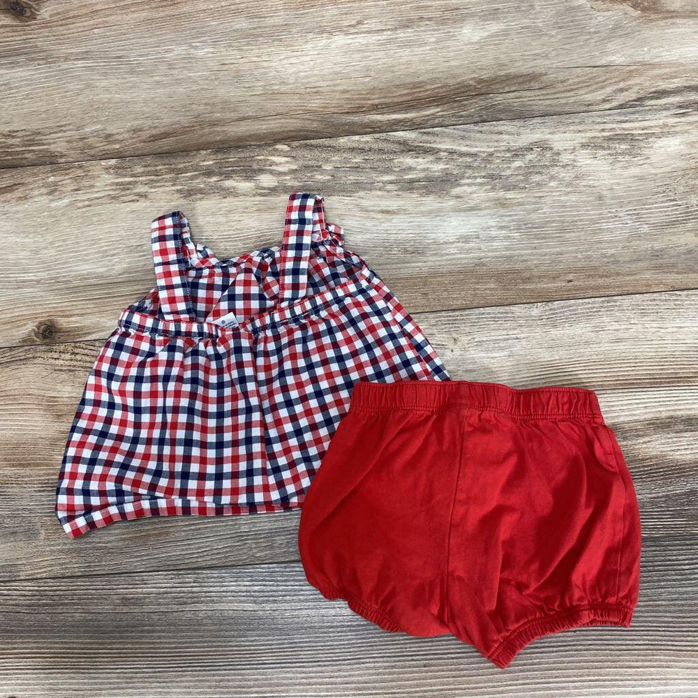 Carter's 2Pc Gingham Top & Shorts sz 9m - Me 'n Mommy To Be