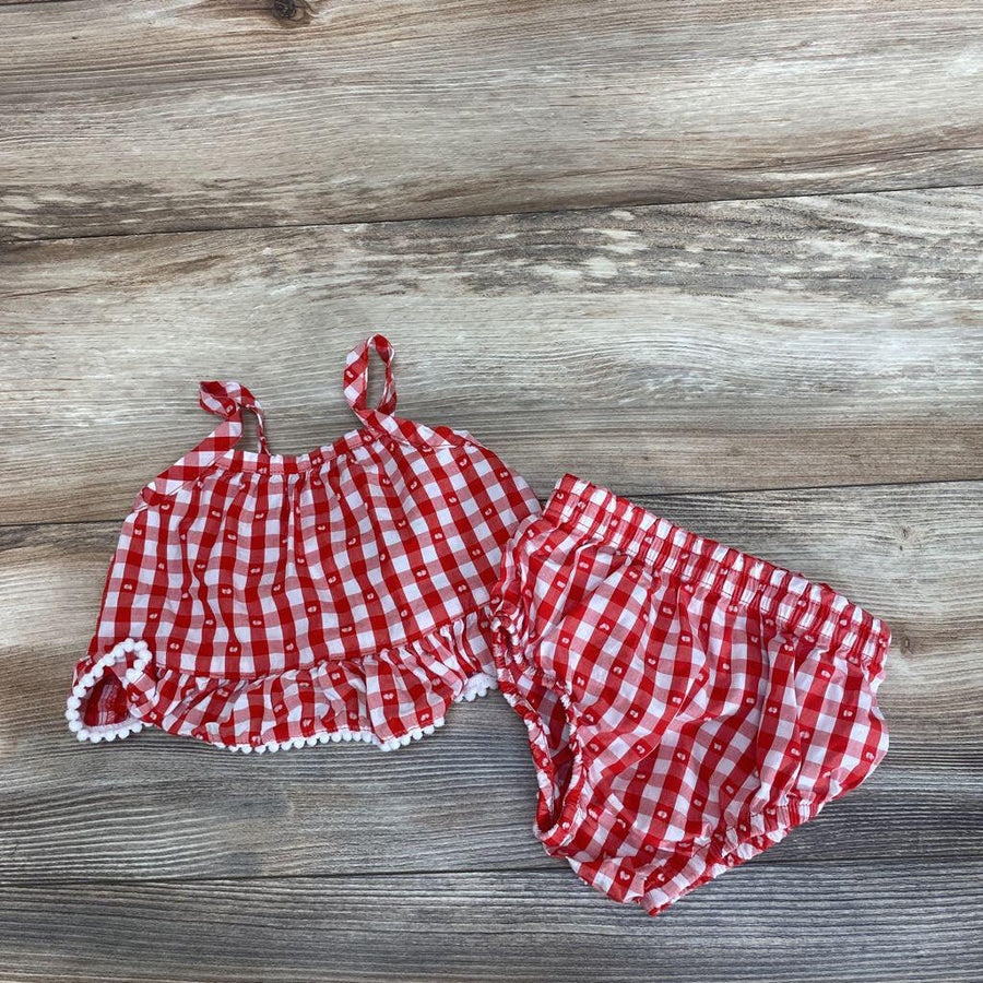 Cat & Jack 2Pc Gingham Top & Bloomers sz 0-3M - Me 'n Mommy To Be