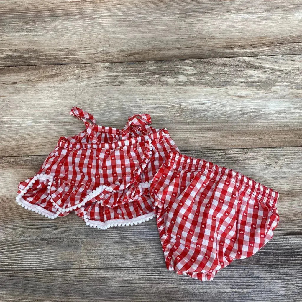 Cat & Jack 2Pc Gingham Top & Bloomers sz 0-3M - Me 'n Mommy To Be