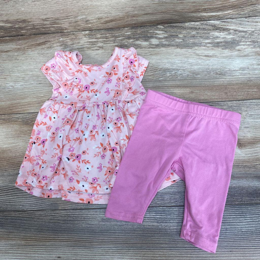 Just Lizzy 2Pc Floral Top & Leggings sz 0-3m - Me 'n Mommy To Be
