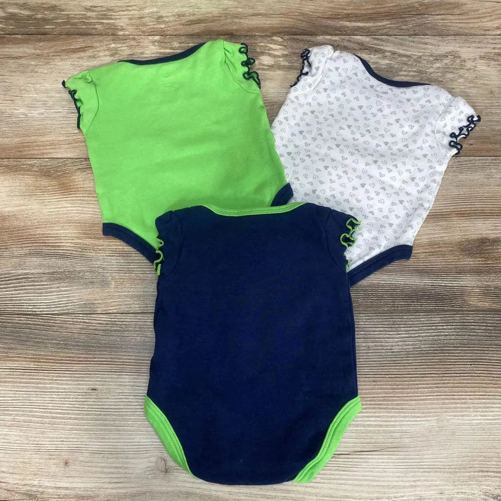 NFL Team 3Pk Seahawks Bodysuits sz 0-3m - Me 'n Mommy To Be