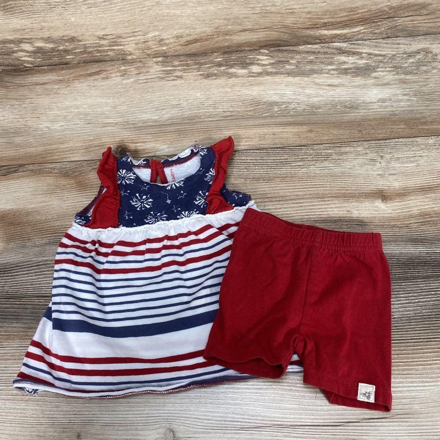 Burt's Bees Kids 2Pc Striped Tunic & Shorts sz 0-3m - Me 'n Mommy To Be