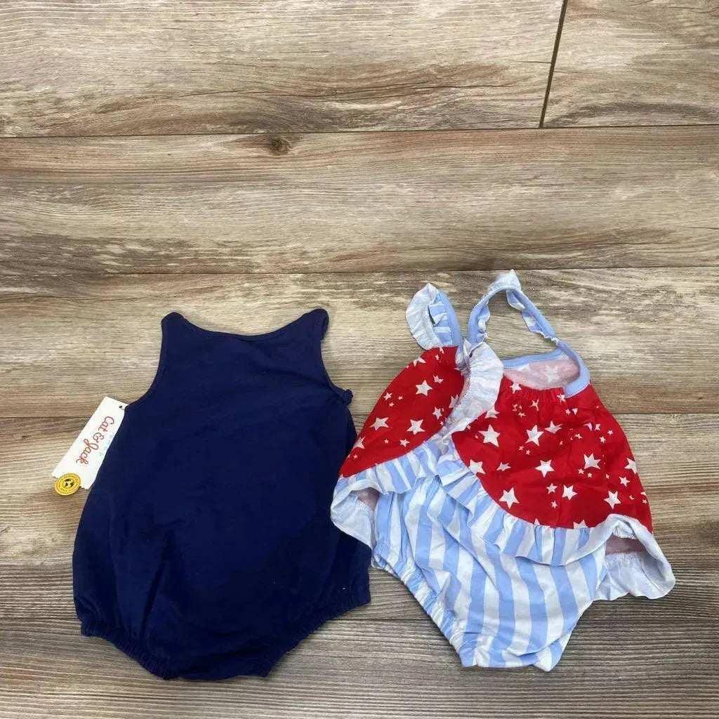 NEW Cat & Jack 3pc Born To Sparkle Romper Set sz 3-6m - Me 'n Mommy To Be
