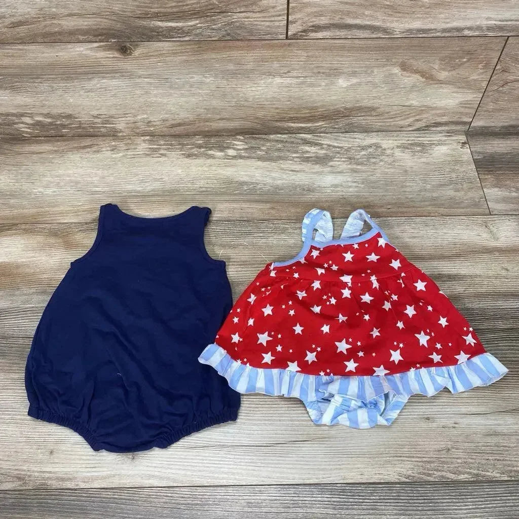 NEW Cat & Jack 3pc Born To Sparkle Romper Set sz 3-6m - Me 'n Mommy To Be